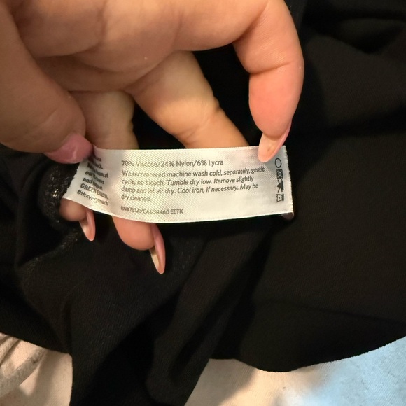 Eileen Fisher Washable Stretch Crepe Pull On Black  Pants No size (Waist-32'') - Picture 4 of 4